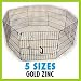 Pet Supplies : 24H" x 24" 8 Panel GoGo Gold Zinc Exercise Pen w/ Door