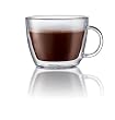 Bodum Bistro Double-Wall Insulated Glass Caf&eacute; Latte Mug, Set of 2