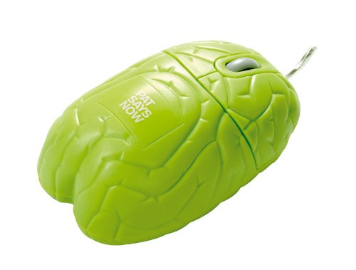 Pat-Says-Now Brain 3-Button Optical Wheel Mouse