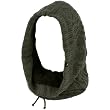 Soft Lining Hoodie Pullover Headscarf Knit Loop Neckwarmer Scarf Ski Hat Gray
