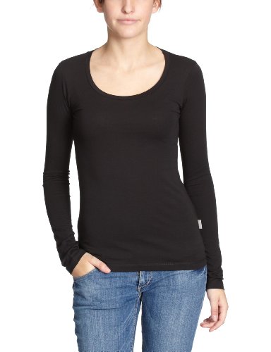 Blaumax Dharma Rund Langarm Damen T-Shirt, Gr. 38 (M) ,Schwarz (black 999) Preisvergleich