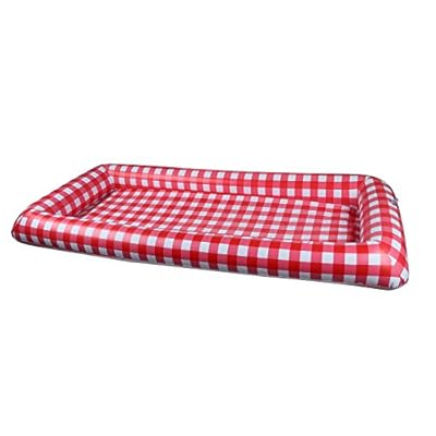 iMounTEK Inflatable Ice Buffet Portable Serving Bar Checkered Pattern (52.5"x22.5"x5")