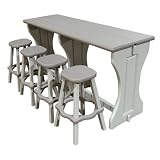 Double Patio Bar Set - Gray (74)