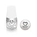 ImpressArt- 6mm, Heart Shaped Breast Cancer Ribbon Metal Stamp