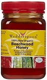 Wedderspoon Organic Raw Organic Active Beechwood Honey-17.6 oz (Quantity of 3)