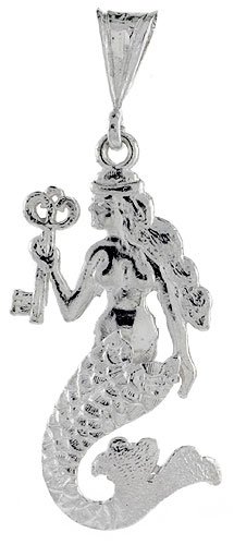 Sterling Silver Movable Mermaid Pendant
