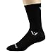Swiftwick- ASPIRE SEVEN Cycling Socks, Firm Compression Fit, Tall Crew (Black, Medium)