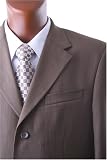Men's Single Breasted Taupe Super 150's Wool Feel Dress Suit