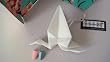 Origami White Baby's 1st Stork One Hundred 80 Degrees Orniment