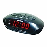 Sylvania SCR1384-BLACK Alarm Clock Radio with 0.9 inch Display