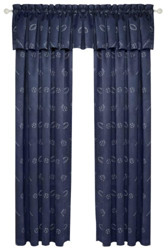 Lightcatcher Sports 54-inch-by-17-inch Single Valance Blackout Thermal, Bright Navy