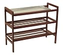 Winsome Wood Shoe Rack, Antique Walnut