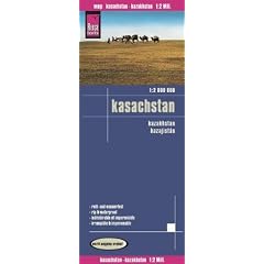 Kasachstan 1 : 2 000 000: Kartenbild 2seitig, klassifiziertes Stra�ennetz, Ortsindex, GPS-tauglich, wasserfest impr�gniert, Spezialpapier Polyart