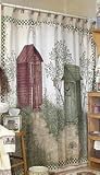OUTHOUSES Outhouse by Linda Spivey Country SHOWER CURTAIN New Gift