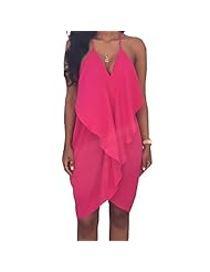 Sexy Chiffon/Polyester/Rayon/Spandex Sleeveless Cocktail Club Dress/Homecoming Dress/Prom Dress/Party Dress/Wedding Dress/Mini Dress 