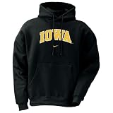 Nike Iowa Hawkeyes Black Classic Fleece Hoody Sweatshirt