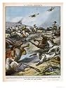 The Ethiopian Cavalry is Attacked by Italian Aircraft Art Giclee Poster Print by Vittorio Pisani, 18x24