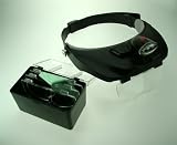Review Shesto Limited POP1765 / Modelcraft LED Headband Magnifier with 4 lenses & triple LED light - Black