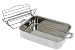 Kitchen & Housewares : J.A. Henckels International Classic Clad 16-Inch Roaster with Adjustable Non-Stick Rack