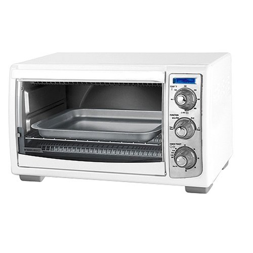 Black & Decker 4-Slice Convection Toaster Oven - White