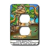 More details of product: Londons Times Famous People Places Books Cartoons - BIGFOOT AND HIS RESUME - Light Switch Covers - 2 plug outlet cover