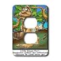 Londons Times Famous People Places Books Cartoons - BIGFOOT AND HIS RESUME - Light Switch Covers - 2 plug outlet cover