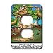 Londons Times Famous People Places Books Cartoons - BIGFOOT AND HIS RESUME - Light Switch Covers - 2 plug outlet cover