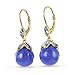 Gold Plated Sterling Silver Tanzanite and Lavender title=