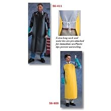 Ansell 56-601 Urethane CPP Supported Lightweight with Durable Nylon Backing Apron, 35" x 48", Blue  (Pack of 12 Each)
