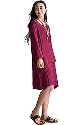 Linen Long Sleeves  Dress