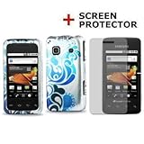 Blue Glowing Tattoo Design Hard Snap On Case Phone Cover Faceplate Protecto ....