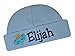 Funny Girl Designs Personalized Embroidered Baby Boys Keepsake Hat with Elephant from Your Text (Blue)