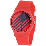 KR3W Mens K1341-ORFL Freshman Orange Flag Watc