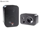 JBL 2wayコンパクトスピーカー(ペア)、防磁、ブラック、壁取付金具付 CONTROL1PRO