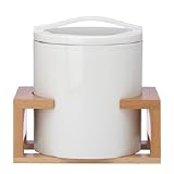Review Dansk 788810 / Dansk Framework Covered porcelain ice bucket with wood stand