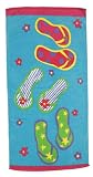 Scene Weaver Delight 34 by 64-Inch 100-Percent Cotton Beach Towel, Flip-Flops