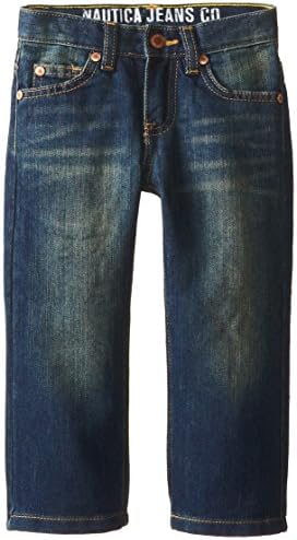 Nautica Little Boys' Slim Straight Denim Jean 2, Retro, 2T