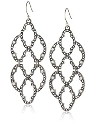 Lucky Brand "Palace Garden" Indian Diamond Pave Drop Earrings