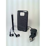 ** PACK LUXE Pour Samsung I9100 GALAXY S2 ** Etui Protection en silicone avec Chargeur auto allume-cigare + Film protecteur d'ecran + Ecouteurs Origine + STYLET * QUALITE VERITABLE *par Access-Discount�