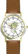 Chinese Dragon or Dinosaur Animal - WATCHBUDDY&reg; DELUXE TWO-TONE THEME WATCH - Arabic Numbers - Brown Leather Strap-Children's Size-Small ( Boy's Size & Girl's Size )
