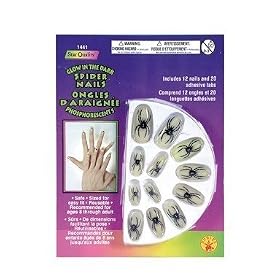 Ongle lumi�re motif araign�es