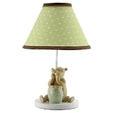 Disney My Friend Pooh Lamp and Shade, Sage/Ivory
