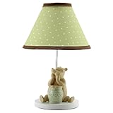 Disney My Friend Pooh Lamp and Shade, Sage/Ivory