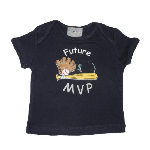 Infant / Baby MLB Seattle Mariners My First Tee T-Shirt - Blue (Size: 18)