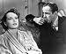 HUMPHREY BOGART AS SAM SPADE, MARY ASTOR AS BRIGID O'SHAUGHNESSY FROM THE MALTESE FALCON #2 - BLACK & WHITE Movie Photo- LARGE Size Print - SIZE 20x16" (50x40cm)
