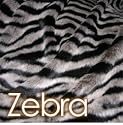 200x200cm Double Sided Fur Zebra Faux Fur Throw