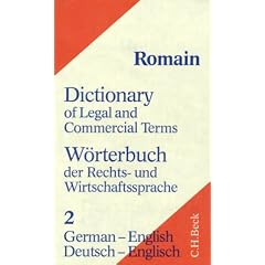 W�rterbuch der Rechts- und Wirtschaftssprache, Tl.2, Deutsch-Englisch