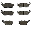 1995-1998 Honda CBR 600 F3/SJR/SE Kevlar Carbon Front & Rear Brake Pads