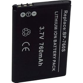 Lenmar DLK760 Digital Camera Equivalent to the Contax BP-760S, Kyocera BP-760S Batteries by Lenmar