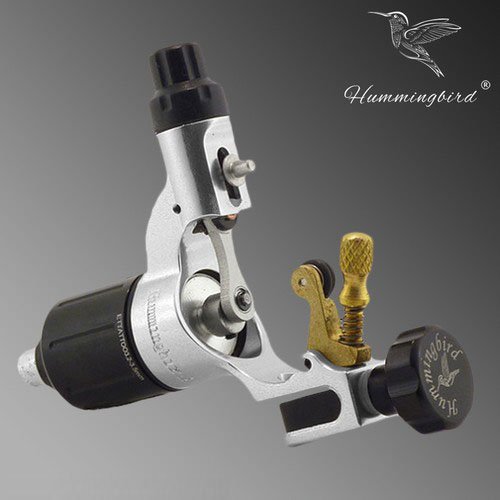 Hummingbird V2 Rotary Tattoo Machine with Swiss Motor (silver)